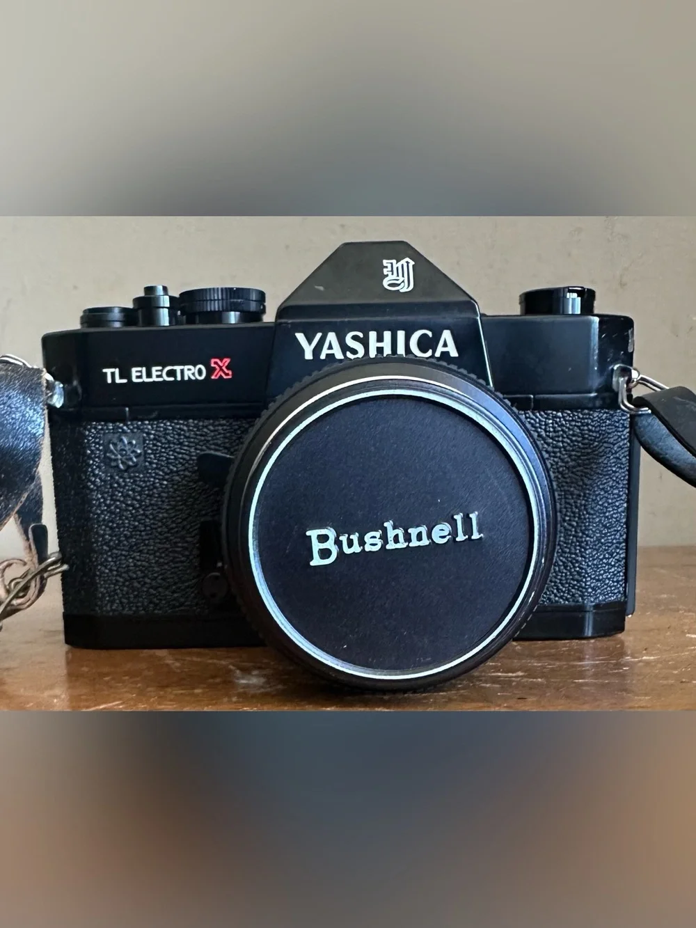 Yashica TL Electro X  35mm Film SLR  Camera w/Bushnell Automatic 1:2.8 35mm Lens